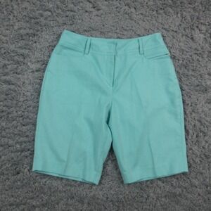 Sport Haley Shorts Womens 6 Blue Bermuda Golf Twill Stretch Flat Front 29x10*